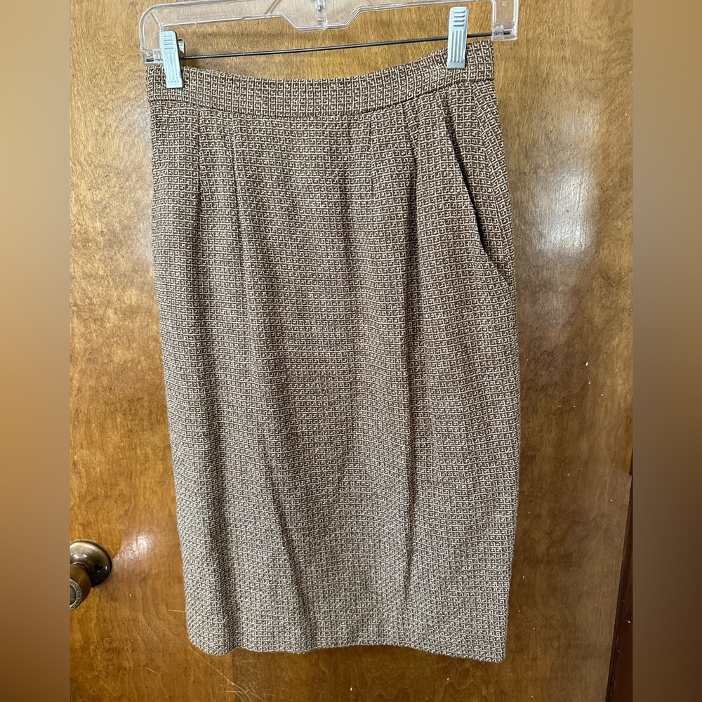 Vintage Anne Klein Silk/Wool Skirt